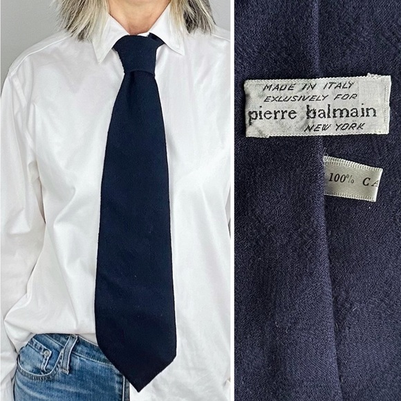 Vintage Designer Cashmere Tie - Picture 1 of 5